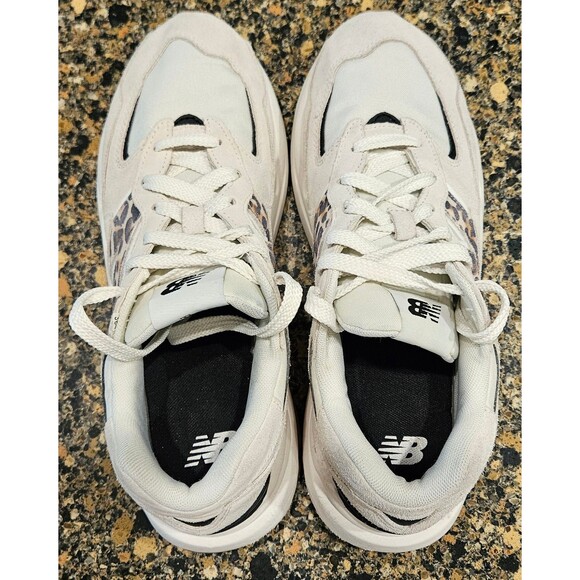 New Balance 57/40 Sea Salt Leopard Grey Gum Sole Shoes Womens Size 11 Width B - Picture 6 of 14